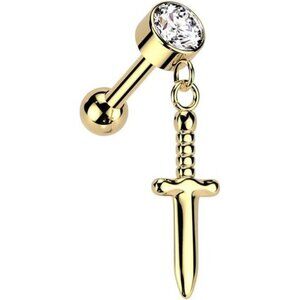 16GA ASTM F-136 Implant Grade Titanium Threadless Push-In CZ